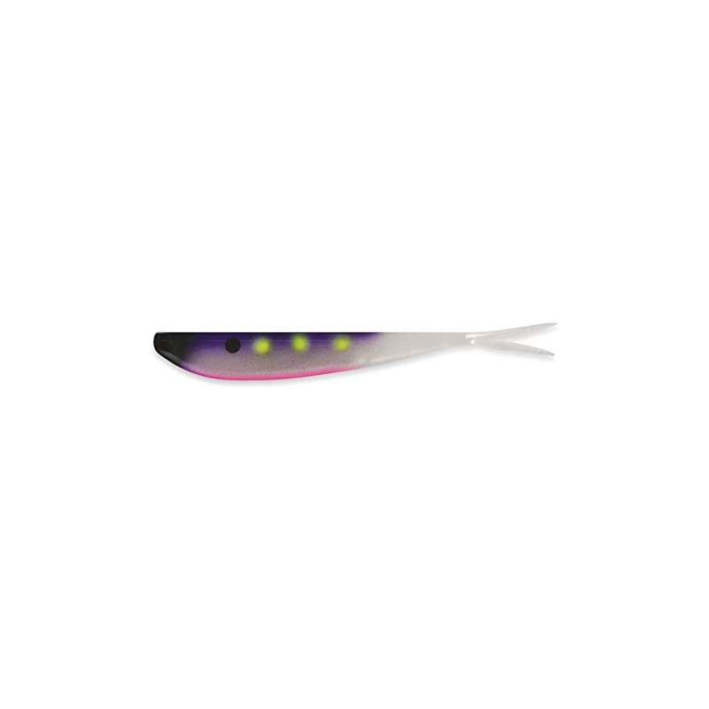 Big Bite Baits 4'' Slim Minnow/Painted/Purple Spotlight (6 Pack)