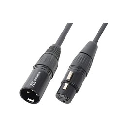 Power Dynamics DMX Cable, PD Connex, 3 Pin Professional XLR Cable with Velcro Fastening, 1.5 Metre Signal Cable Professional (S/B) Speaker Cable, Male-Female, Speaker Cable, DMX Light Control Cable,