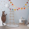 Fabric Bunting Banner, 2 Pack Handmade Neutral String Banner with