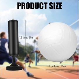 AIOMOB 24 Pcs Mini Volleyball 4 Inch Inflatable Mini Toss Volleyball with Pump for End of Season Gifts School Carnival Reward, Senior Night Party Favors Coach Team Prizes