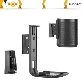 RICOO Speaker Wall Mount for SONOS ONE/SONOS ONE SL, Box Wall Mount, 1 Piece, Speaker Bracket LH054-T, Speaker Holder (171 x 170 x 116 mm), Speaker Wall Mount, Black