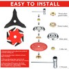 Threlaco 6 Steel Teeth Razor Trimmer Head and 3 Teeth