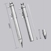 2Pcs Gel Pen Vernier Caliper, 10cm Metric Shock-Proof Measuring Tool,