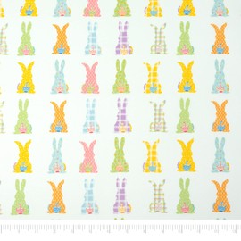 Singer Fabrics, 100% Cotton, Colorful Bunny, Cut by The Yard