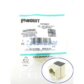 Panduit NK6X88MEI NetKey Cat6a Jack Module, Ivory ~STSI