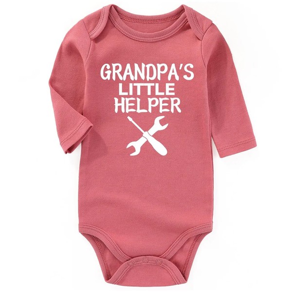 AIZFFZY Grandpa Baby Clothes For Girl Boy Little Helper Newborn
