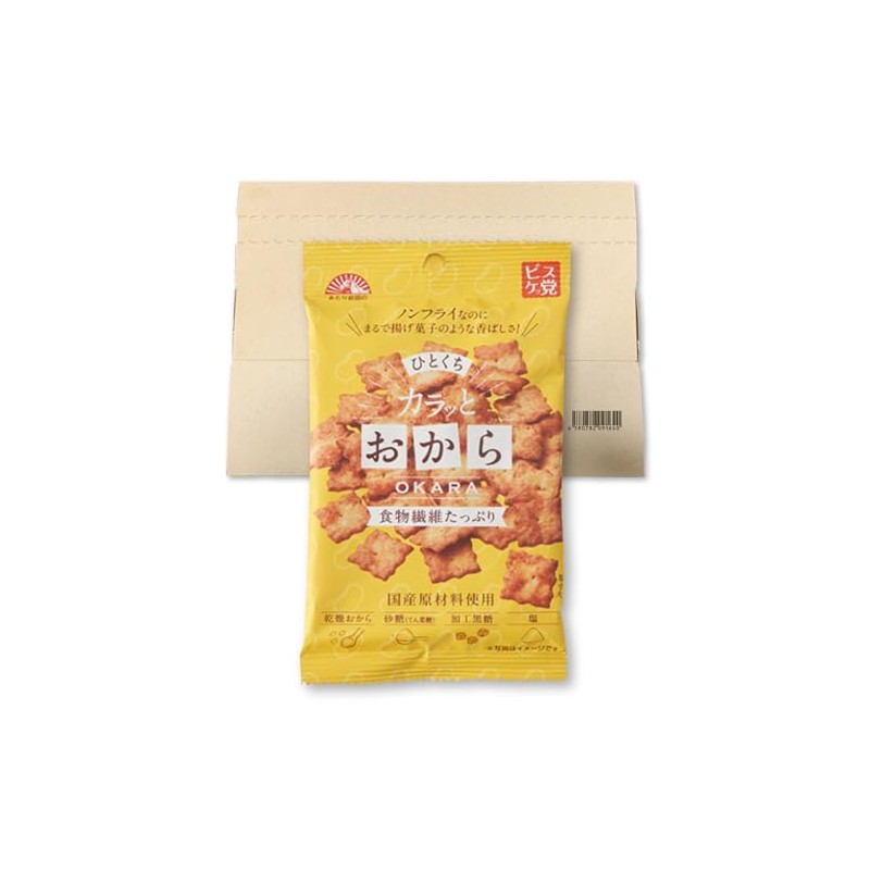Maeda Seika Hitokuchi Crunchy Okara 1.3 oz (38 g) PSJBOX