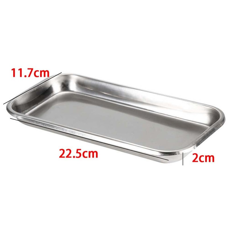 Small Metal Tray Stainless Steel Instrument Trays Rectangular Metal Tray