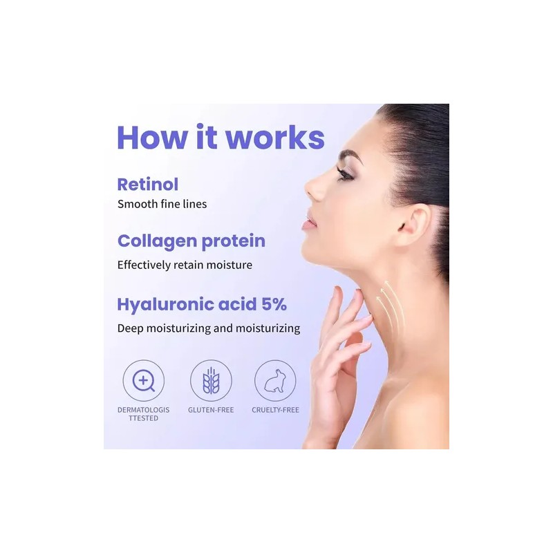 Crema Reafirmante Para Cuello, Efecto Tensor Y Elevador,