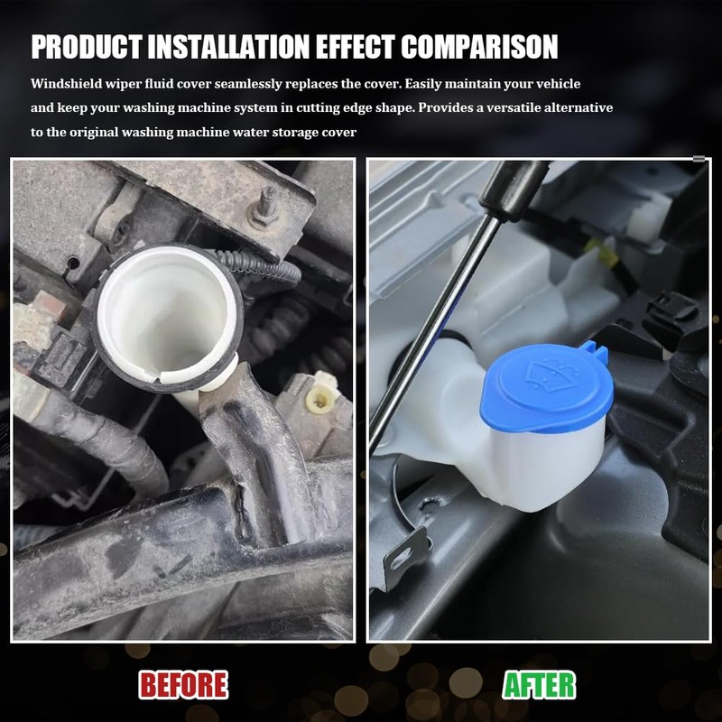Lyxheth Windshield Wiper Washer Fluid Reservoir Tank Bottle Cap, Washer