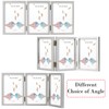 TOFOREVO 5x7 3 Picture Frame Triple Wooden Hinged Photo Frame