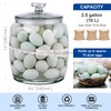Daitouge 2.5 Gallon Glass Jars with Lids, Wide Opening Large