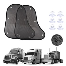 Side Window Sun Shade for Semi Truck Freightliner Cascadia Volvo VNL International Trucks, UV Protection & Anti-Glare Window Shades, 23.4”×19.4“ Truck Windshield Windows Shades with Suction Cup