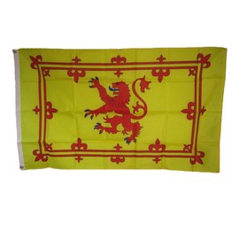 AES 3x5 Scotland Lion Spanish 200D Nylon Flag 3'x5' House Banner Grommets House Banner Double Stitched Fade Resistant Premium Quality