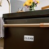 Dishwasher Magnet Clean Dirty Sign Indicator, Clean/Dirty Reversible Sign White/Black,
