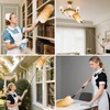 FeelfunFeather Lambswool Extendable Duster,67.7Inch Telescoping Feather Dusters with Stainless Steel