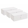 3 Pcs Foldable Storage Boxes for Clothes, Underbed Storage Organizer