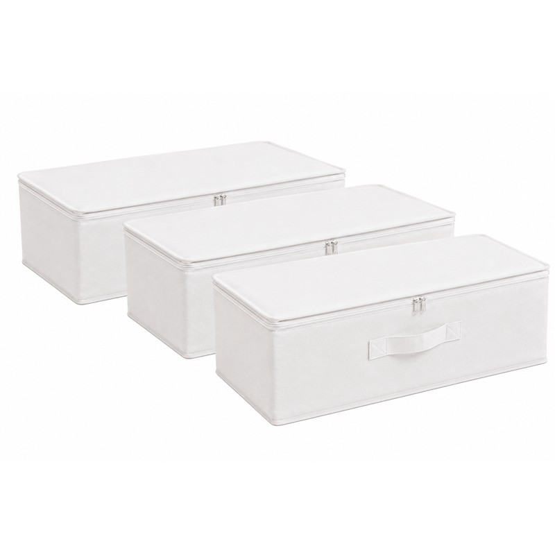 3 Pcs Foldable Storage Boxes for Clothes, Underbed Storage Organizer