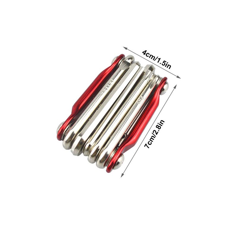 QitinDasen 11 in 1 Bike Repair Tool, Multifunction Bike Maintenance