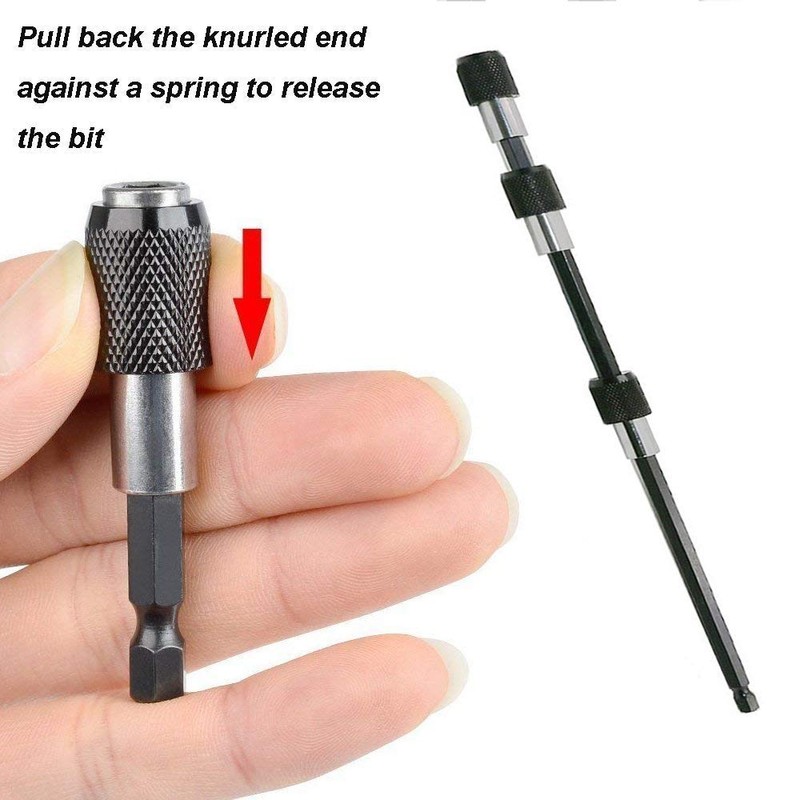Eyech 3Pcs 1/4 Inch Hex Shank Magnetic Drill Bit Extension