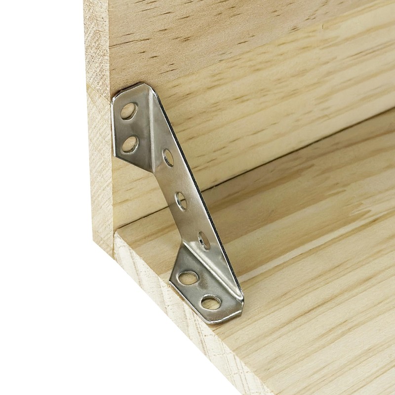 24 PCS Stainless Steel Triangle Support Frame Corner Brackets, Furniture