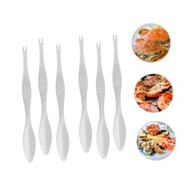 Mikinona 6pcs Crab Shape Lobster Seafood Tools Stainless Steel Nut Cracker Easy to Use Ideal for Crab Legs Lobster Seafood