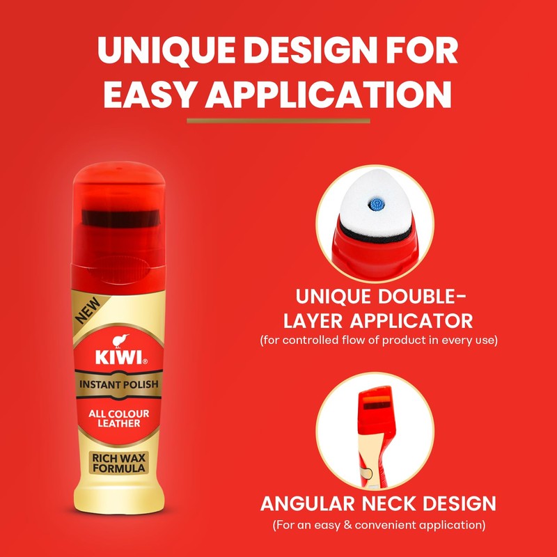 Kiwi Liquid Shoe Polish - 75 ml (Neutral) - India