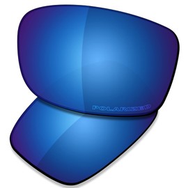 Saucer Premium Replacement Lenses for Oakley Fives Squared Sunglasses, High Defense - Midnight Blue Polarised