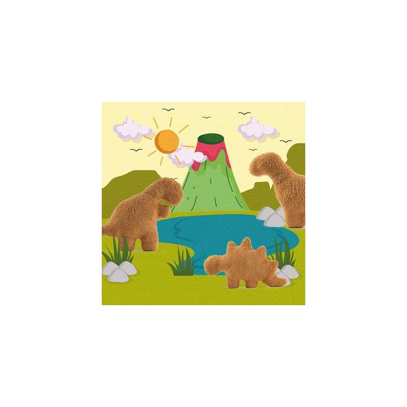 SNOWOLF 12" 26" Plush Dino Nugget Plush Pillow Dinosaur Toy