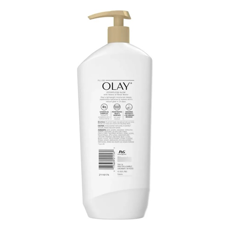 Olay Crema Corporal Glow Agua Rosas Americana 591ml.