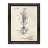 Football Patent Art Old Look Print in a Beveled Black