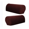 Yogsey Stretch Couch Arm Covers, Breathable Armrest Covers for Sofas
