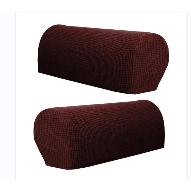 Yogsey Stretch Couch Arm Covers, Breathable Armrest Covers for Sofas
