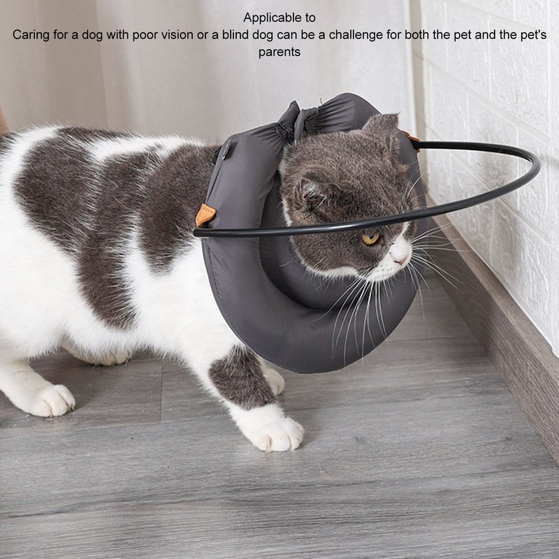 Blind Dog Collar Lightweight Adjustable Protective Ring Anti Collision Blind