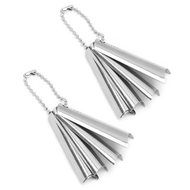 BRRNOO French Nail Trimmer, 18Pcs French Manicure 9 Sizes Individual Tips Deep C Shape Cutter Nail Trimmer Tool, French Tips Man, #811