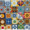 Escanver 80 Piezas Azulejo Talavera 10cm Diferentes Colores Confeti