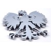 Poland 2.5" Polish Polski Eagle with Crown Chrome 3D Emblem