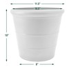 PSW NUR28C Drop Planter, 11.5 by 10.5-Inch, Chocolate