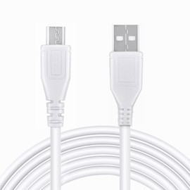 CJP-Geek 5ft White Micro USB Cable Data/Sync Charging Charger Cable Cord Lead Replacement for iLive iSB23S Rechargeable Wireless Portable Bluetooth Speaker GPXISB23S