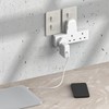 Plug Adapter,3 Way Plug Adapter UK Surge Protector Socket Adapter