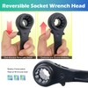 Wedo Scaffold Podger Ratchet Spanner, Dual Side Socket Wrench, Quick