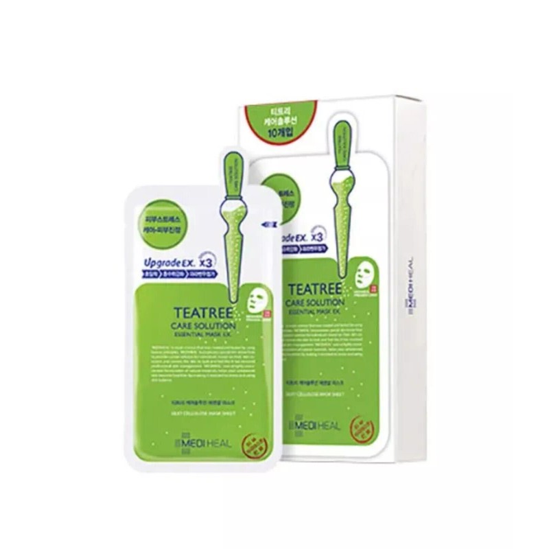 MEDIHEAL Tea Tree Essential Mask 10-PACK (WITH or WITHOUT Box)