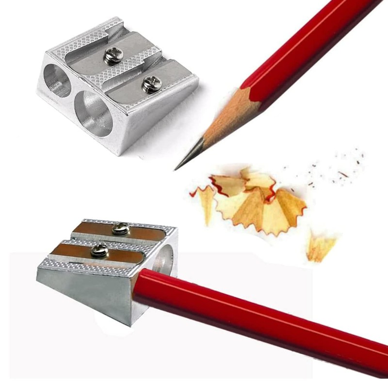 Pack of 4 Pencil Sharpeners - 4 x Traditional Double
