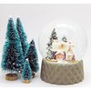 Snow globe sugar baker's house winter forest base beige sand
