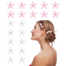 20 Pieces of Small Flower Hair Clips, Children's Butterfly Flower Hair Clips, Hair Clip Set, Mini Clips, Braided Hair Headpiece, Cute Cartoon Hair Clips