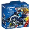 PLAYMOBIL City Action 71092 Police Quad with Pullback Motor, Toy