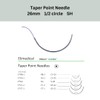 Elimedical ELIXON Suture Thread with Taper Point Needle, 12 Pack.