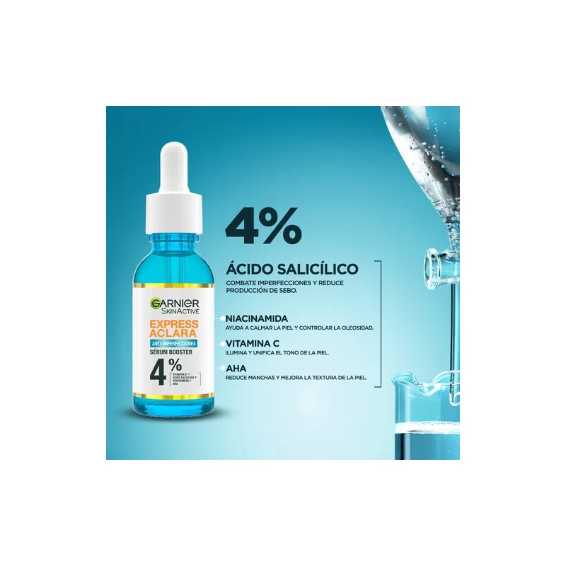 Sérum Garnier Express Aclara Anti-imperfecciones 30 Ml Momento de aplicación