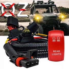 OZ-USA Pulse Busbar Plug Wire Harness Kit Red Rocker for Rear Chase Light XPEDITION ADV