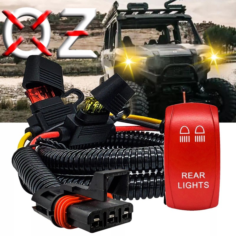OZ-USA Pulse Busbar Plug Wire Harness Kit Red Rocker for